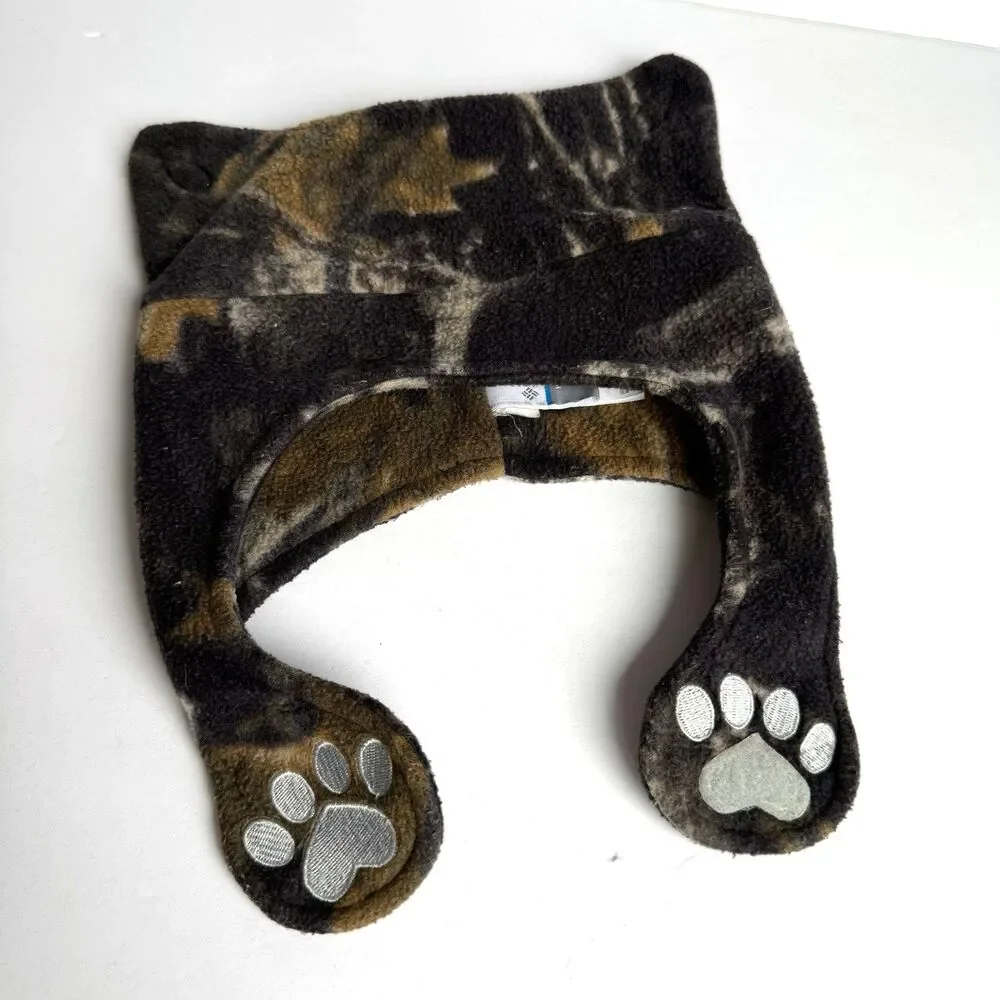 Columbia Infant Winter Fleece Snow Hat Camouflage with Ear Flaps One Size